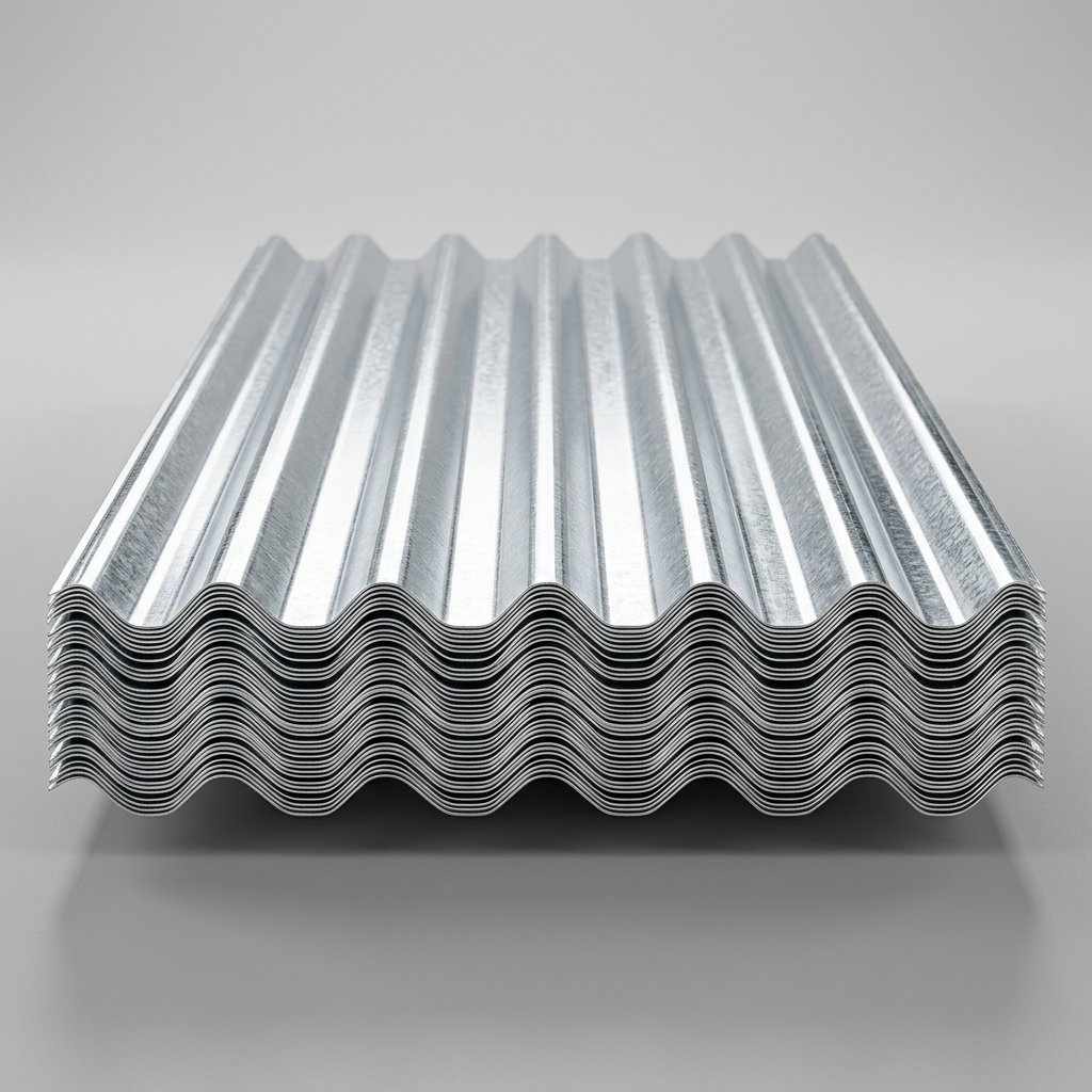 Tôle Bac Aluzinc Laquée Épaisseur 0.45mm (Feuille de 6m)